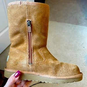 Girls Uggs camel color size 2